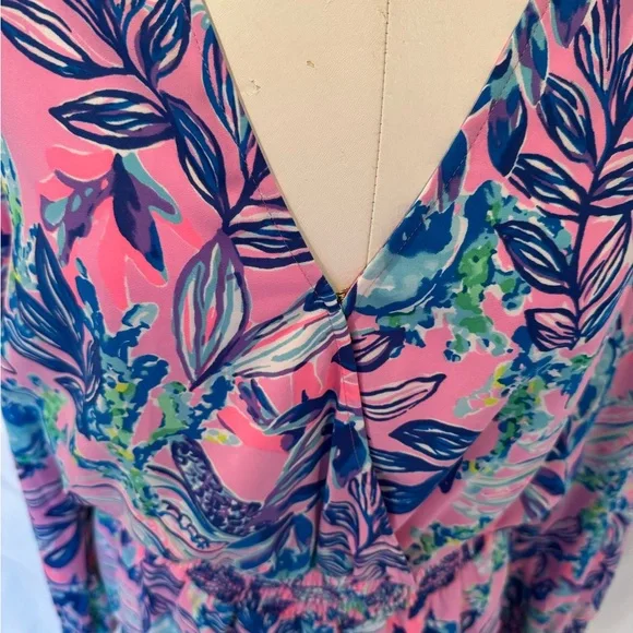 Lilly Pulitzer Cristiana Stretch Mini Dress Just a Lil Jelly Pink Size 12. - Picture 3 of 7